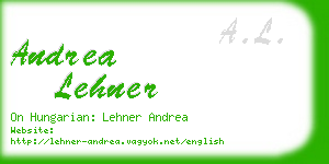 andrea lehner business card